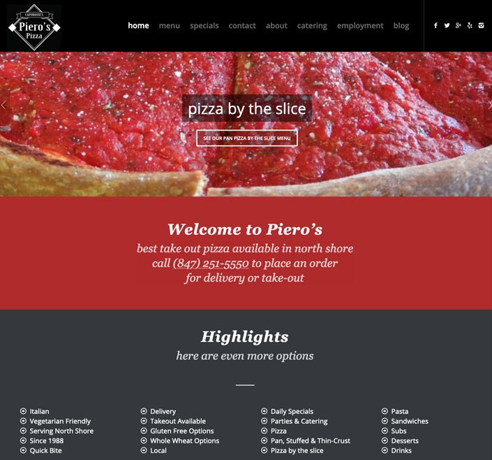Website Design 12 work 0000 pieros pizza