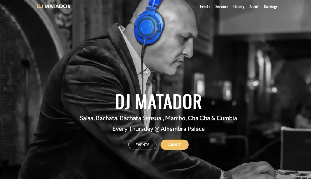 website-design-development-portfolio-anristudio-dj-matador