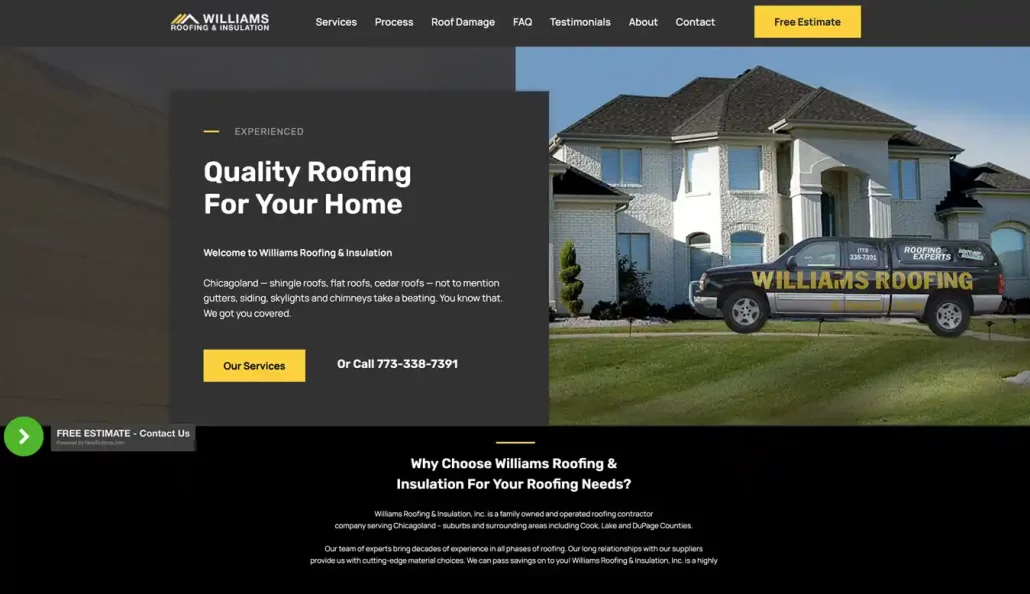 website-design-development-portfolio-anristudio-williams-roofs